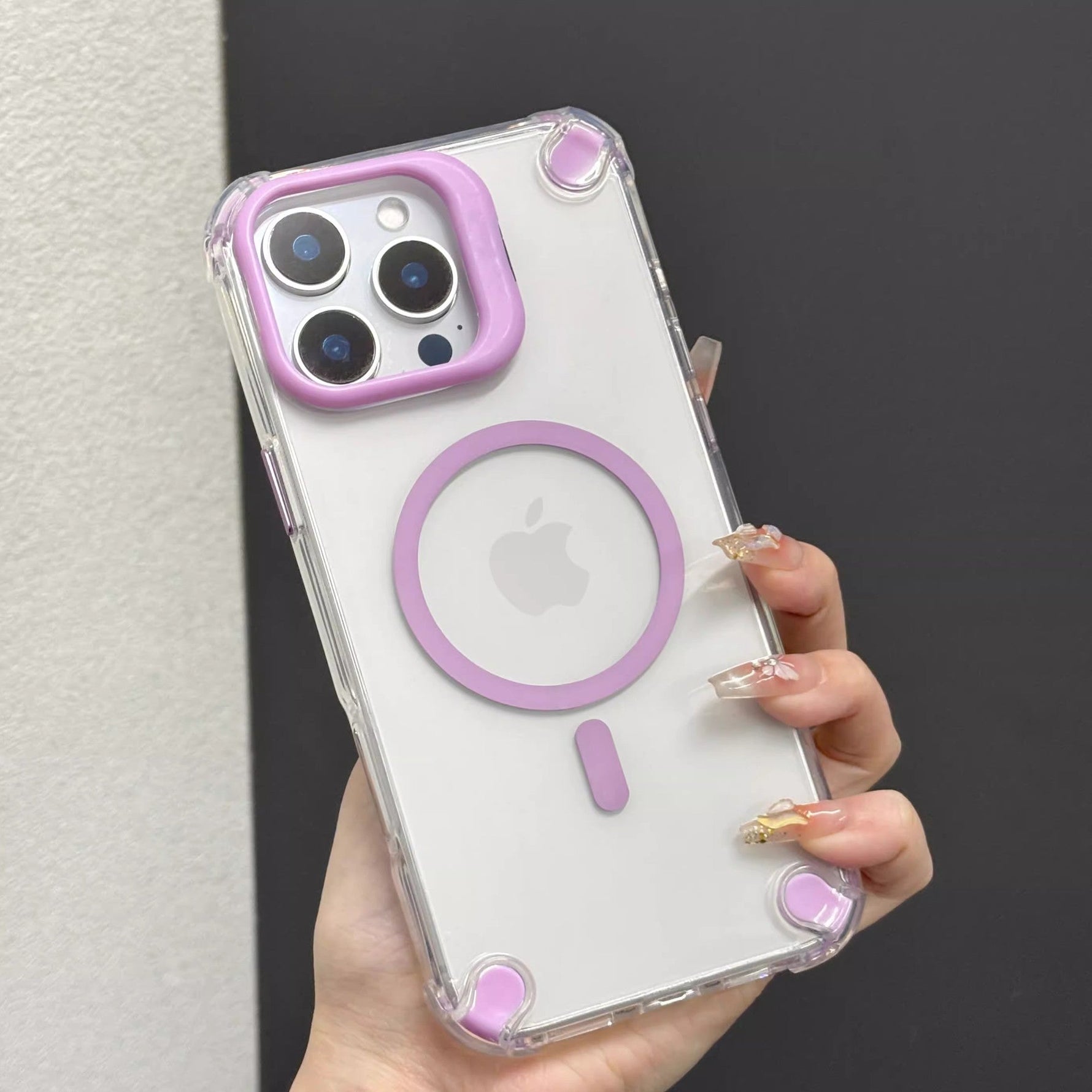 Transparent Magnetic Shockproof Case - iPhone