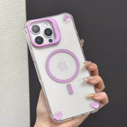 Transparent Magnetic Shockproof Case - iPhone