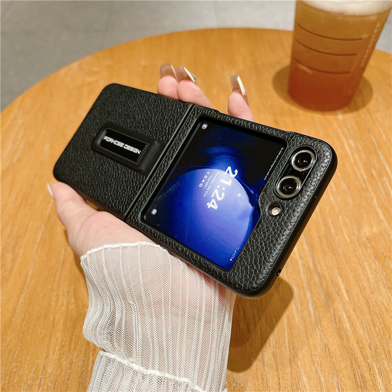 Litchi Pattern Leather Texture Case - Galaxy