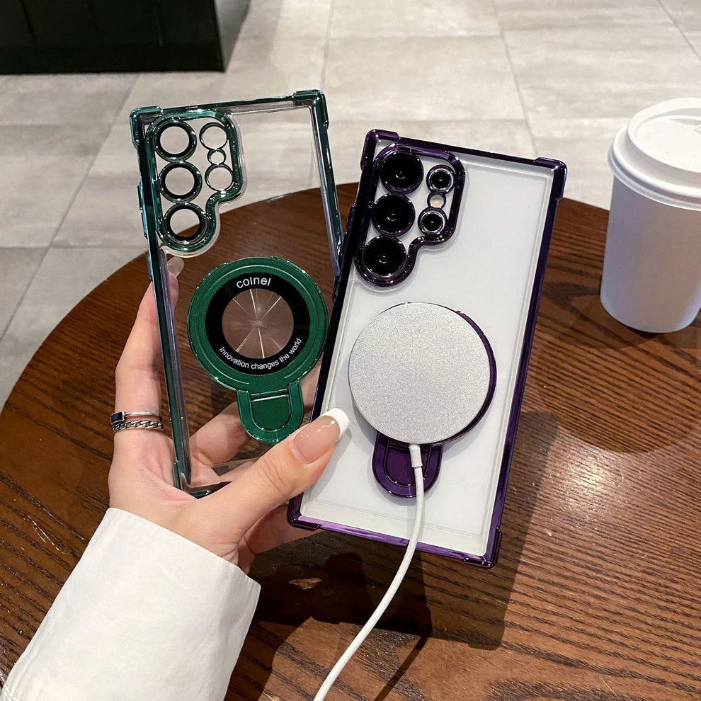 Electroplated Metal Ring Stand Case