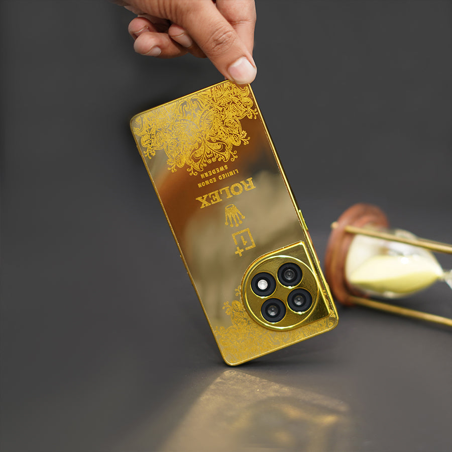 Gold Plated Case  + Tempered Glass - OnePlus