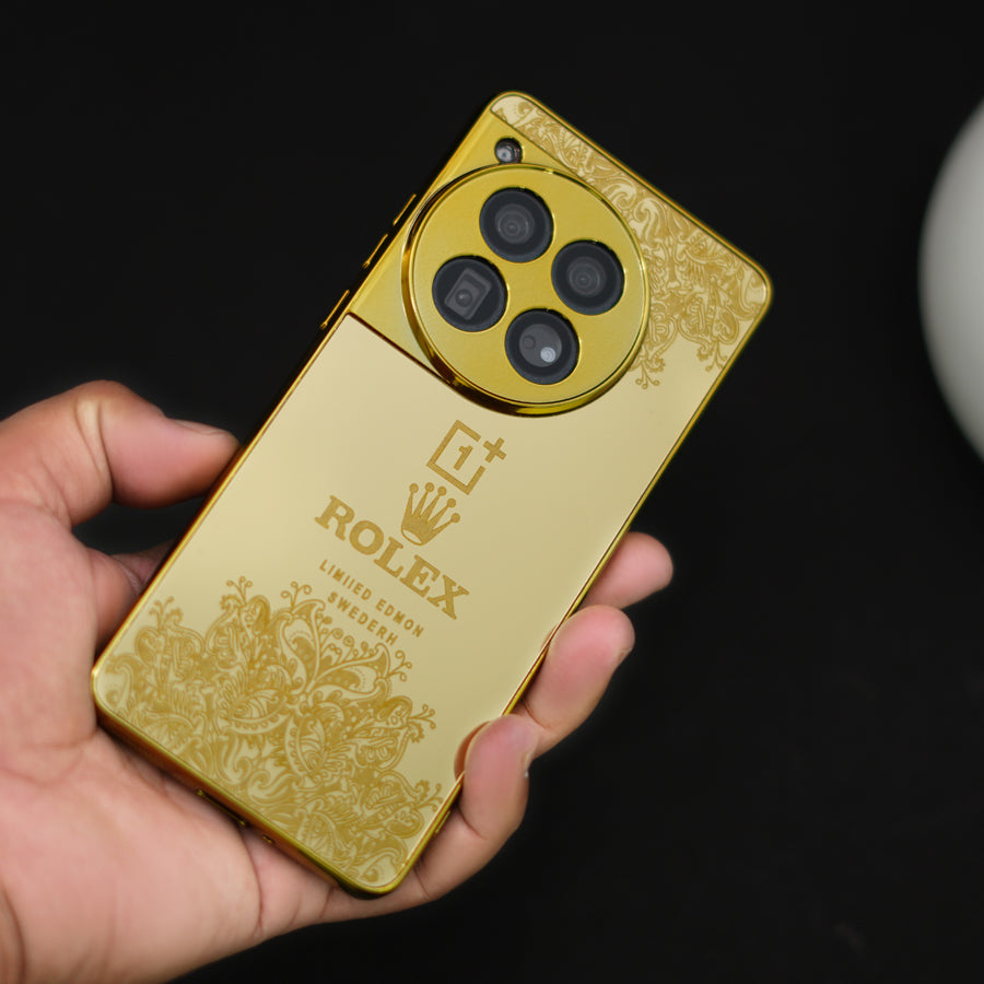 Gold Plated Case  + Tempered Glass - OnePlus