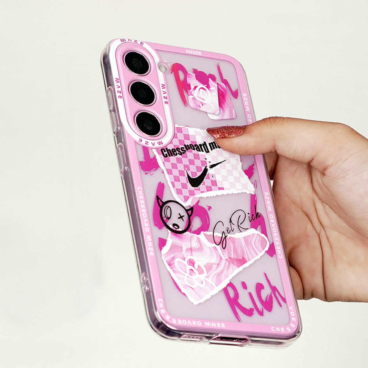 Pink Maze Street Art Case - Galaxy
