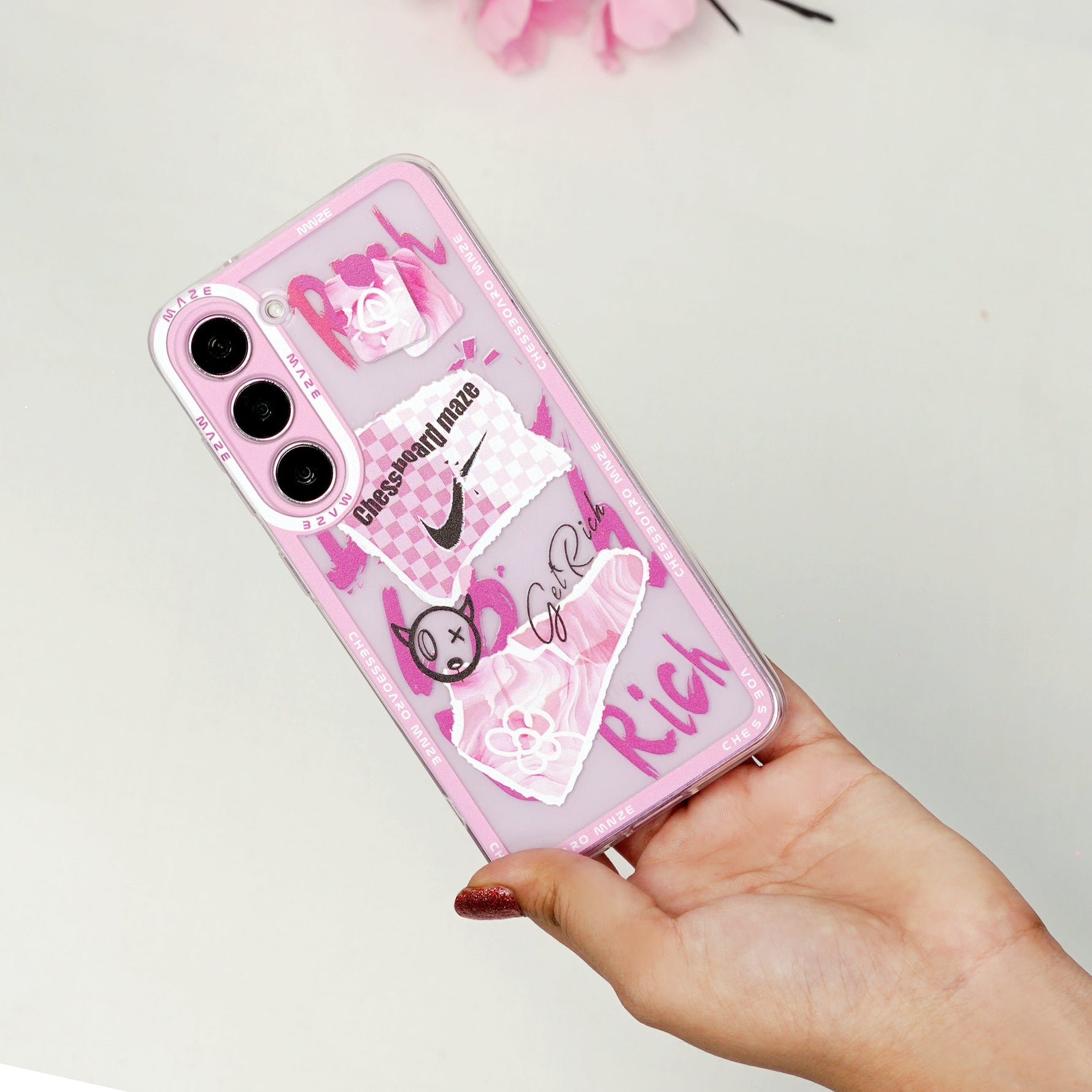 Pink Maze Street Art Case - Galaxy