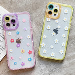 Flower Painted Clear Case