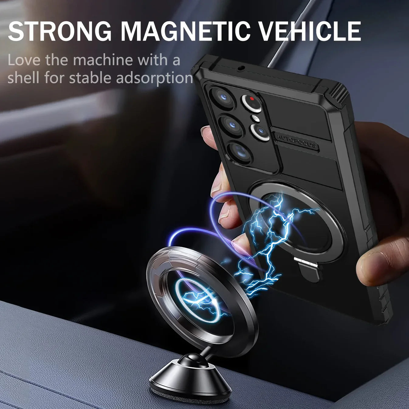 Magnetic Armor Bracket Case