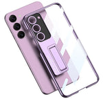 Anti-Yellowing Transparent Kickstand Protective Case