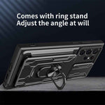 Galaxy S Series -  Slide Lens Camera Cover & Card Holder Case