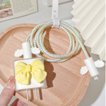 Bow Knot Mini Storage Bag - Yellow