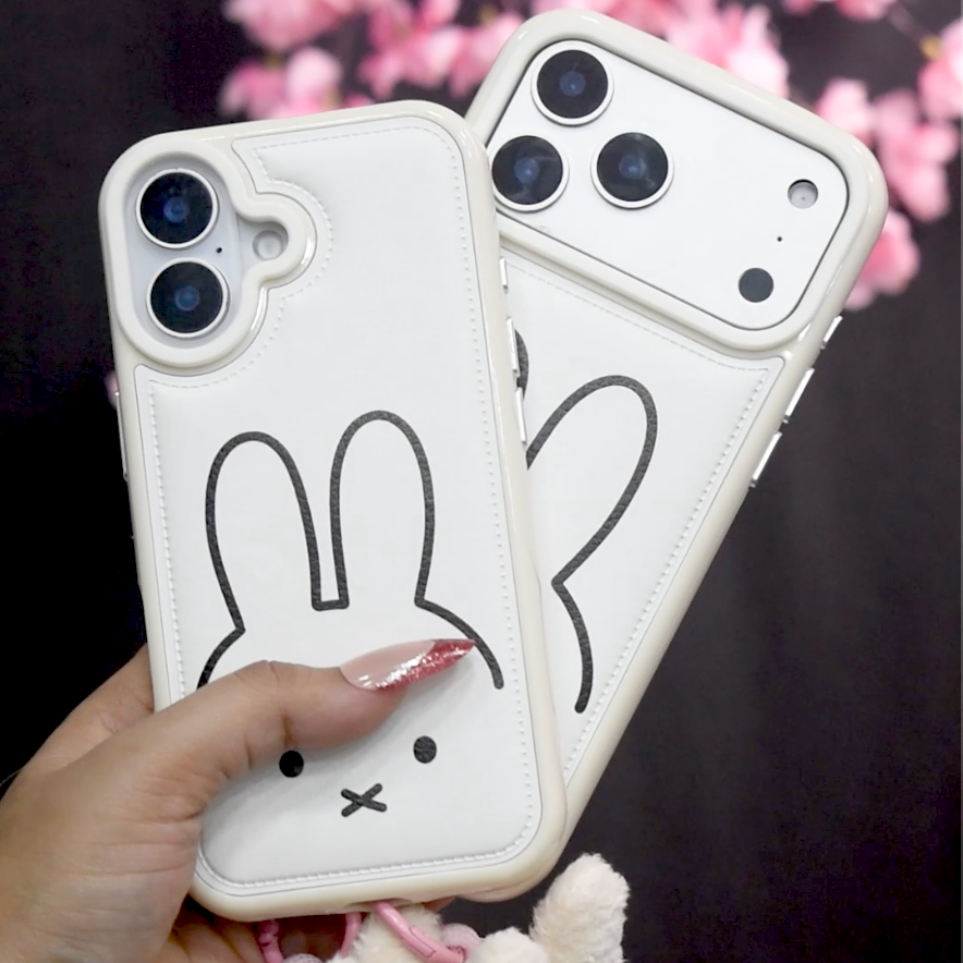Bunny Bliss Leather Case - iPhone