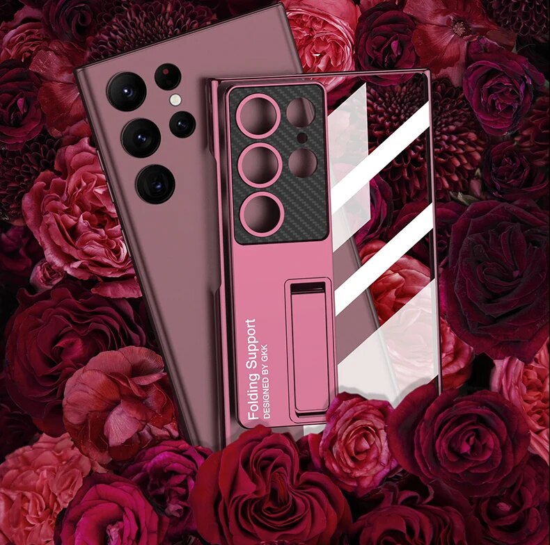 Anti-Yellowing Transparent Kickstand Protective Case