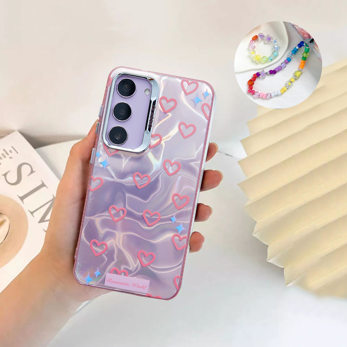 Shockproof Heart Case with Lanyard