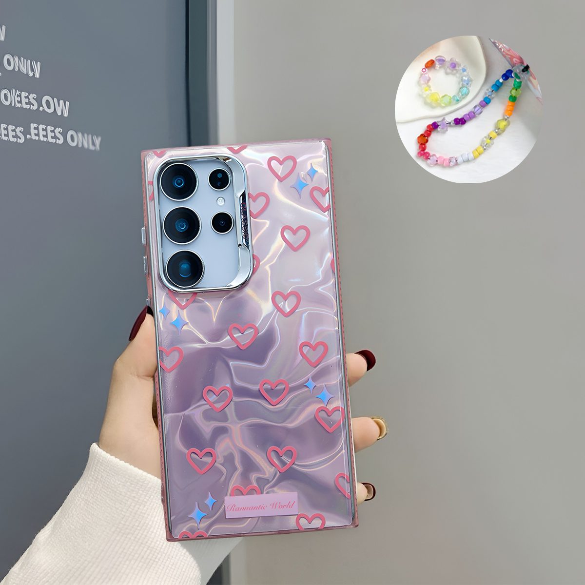 Shockproof Heart Case with Lanyard