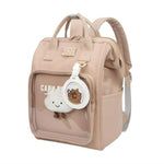 Soft Canvas Backpack  - Beige