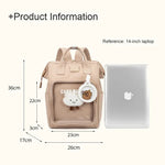 Soft Canvas Backpack  - Beige