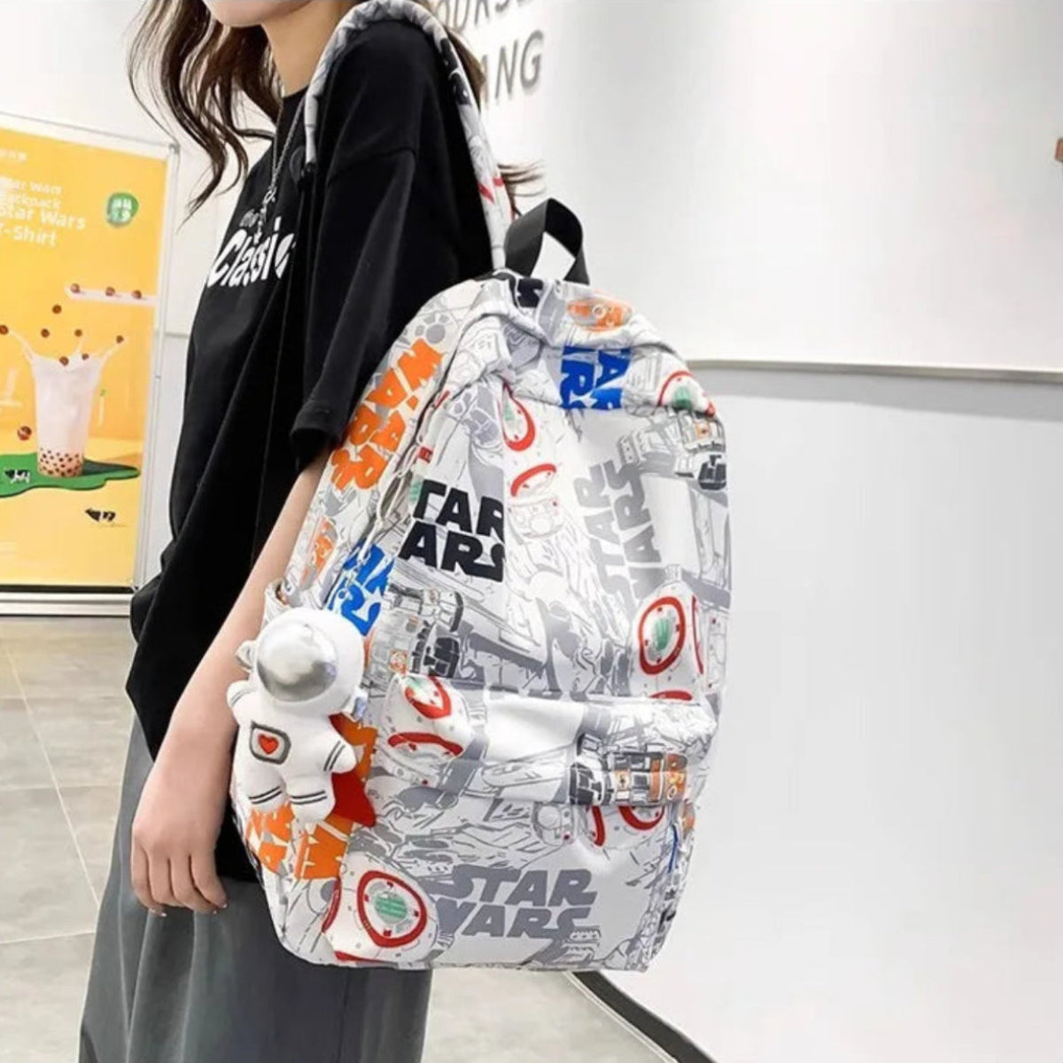 Space Droid Explorer Bag - White