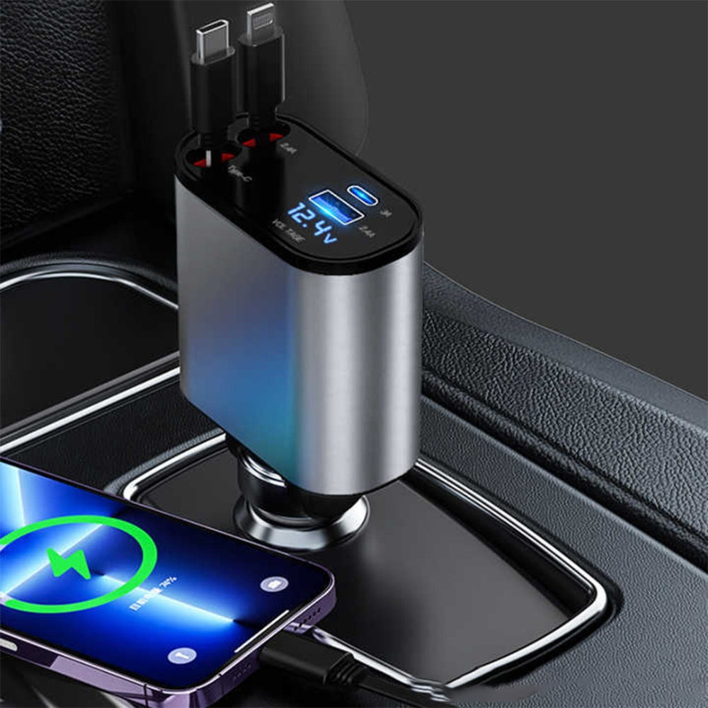 Four in One Port Fast Car Charger Adapter
