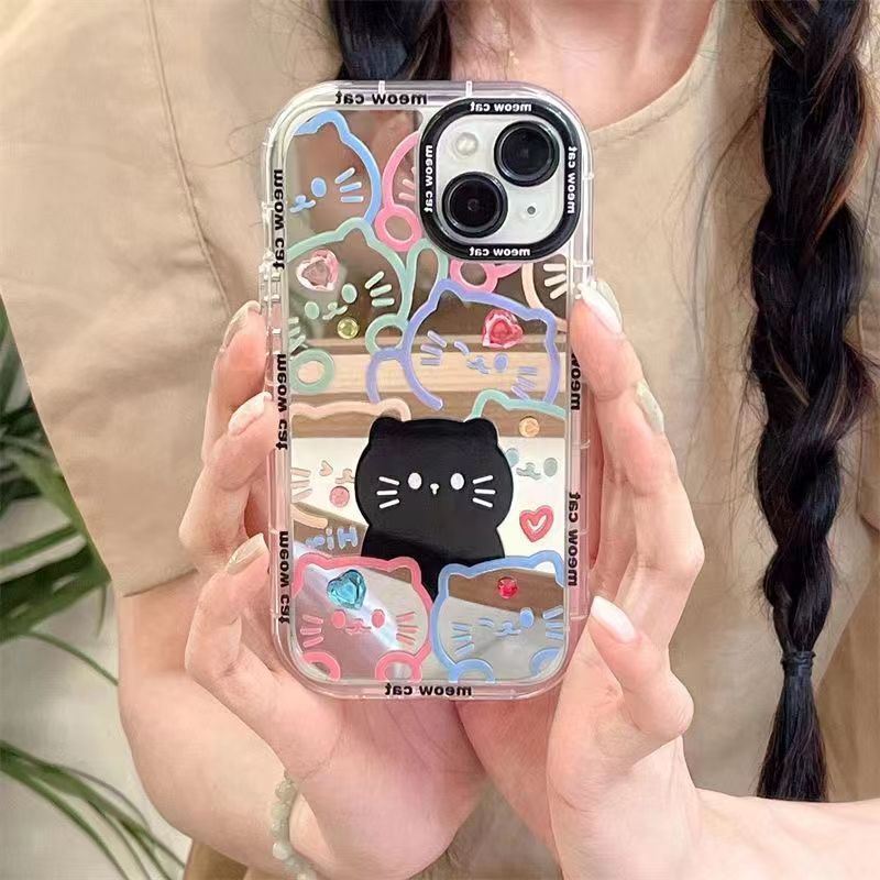 Cat Mirror Plating Case -iPhone