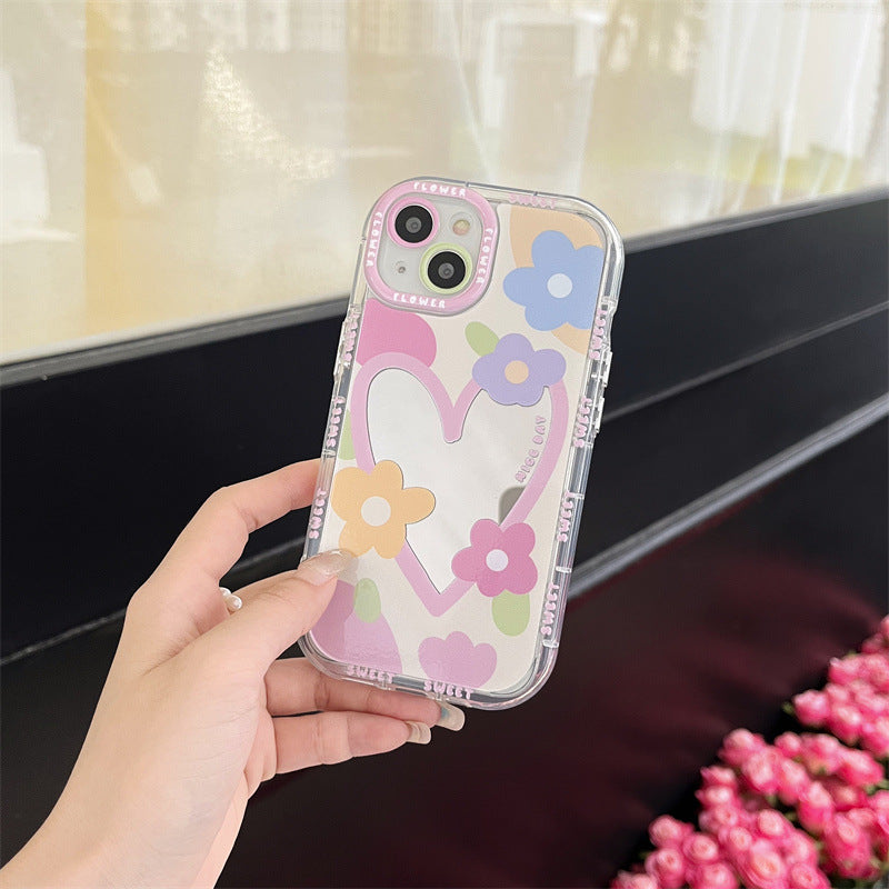 Sweet Heart Floral Case -iPhone