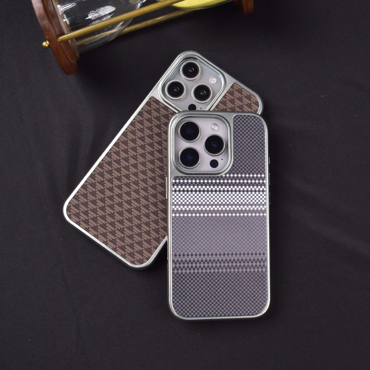 Diamond Pattern Hard Shell Case - iPhone
