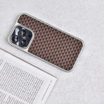 Diamond Pattern Hard Shell Case - iPhone