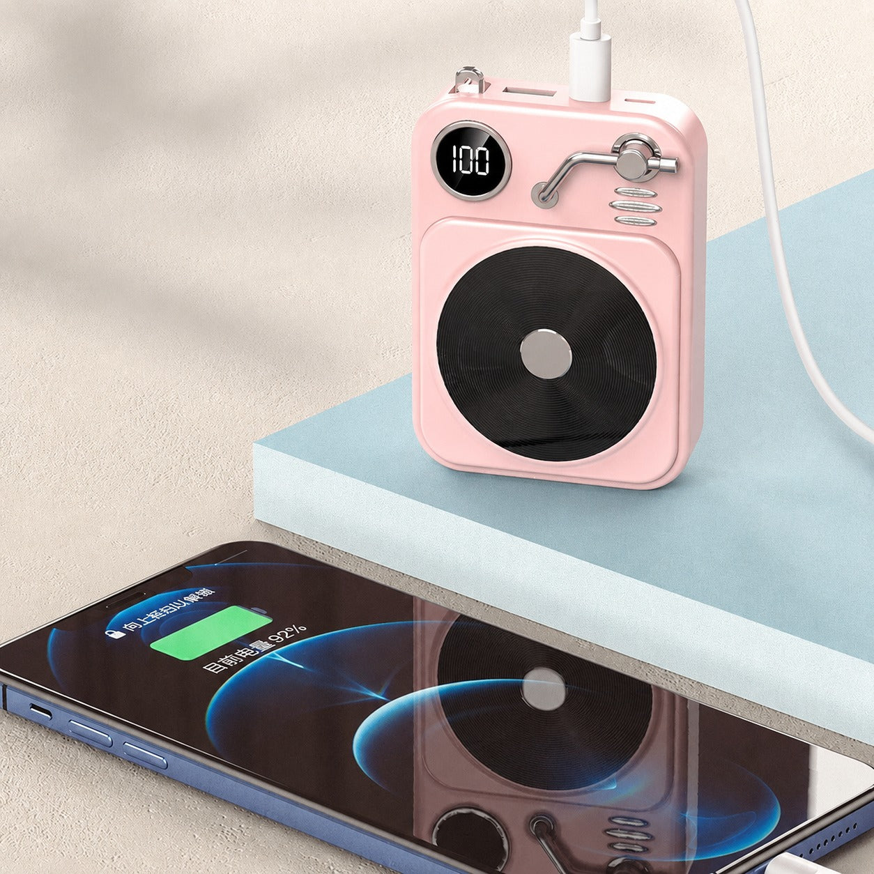 RetroVolt Mini Power Bank 10000 mAh