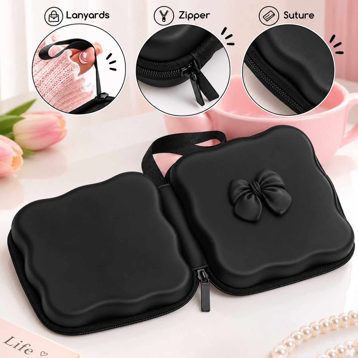 Bow Organizer & Adapter Kit Set - Black