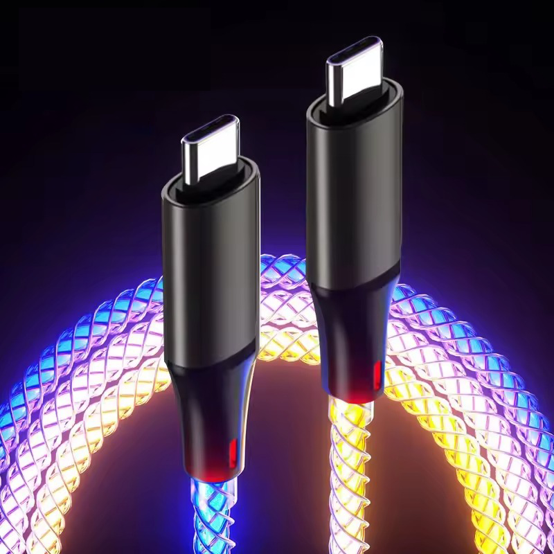 AuraCharge 66W RGB Color Change Type-C Cable