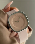 SquareFlex Silicone Strap Watch - Pink