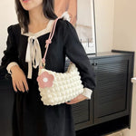 Soft Petal Elegance Bag -  White Pink