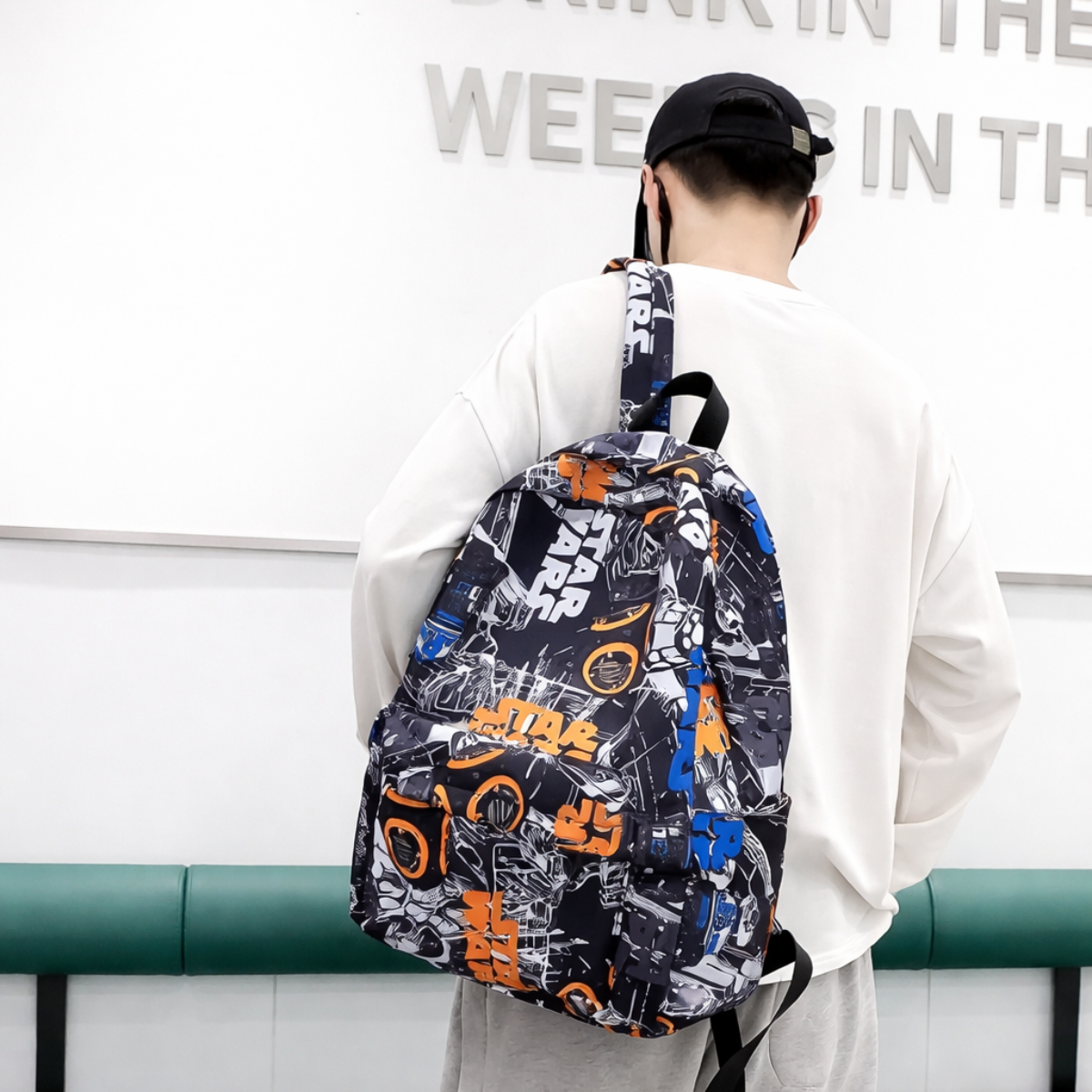 Space Droid Explorer Bag - Black