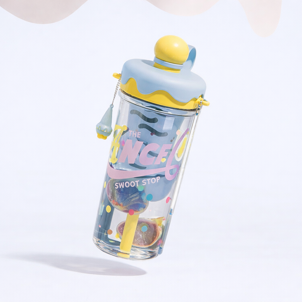 IcePop Summer Drink Bottle - Yellow Blue