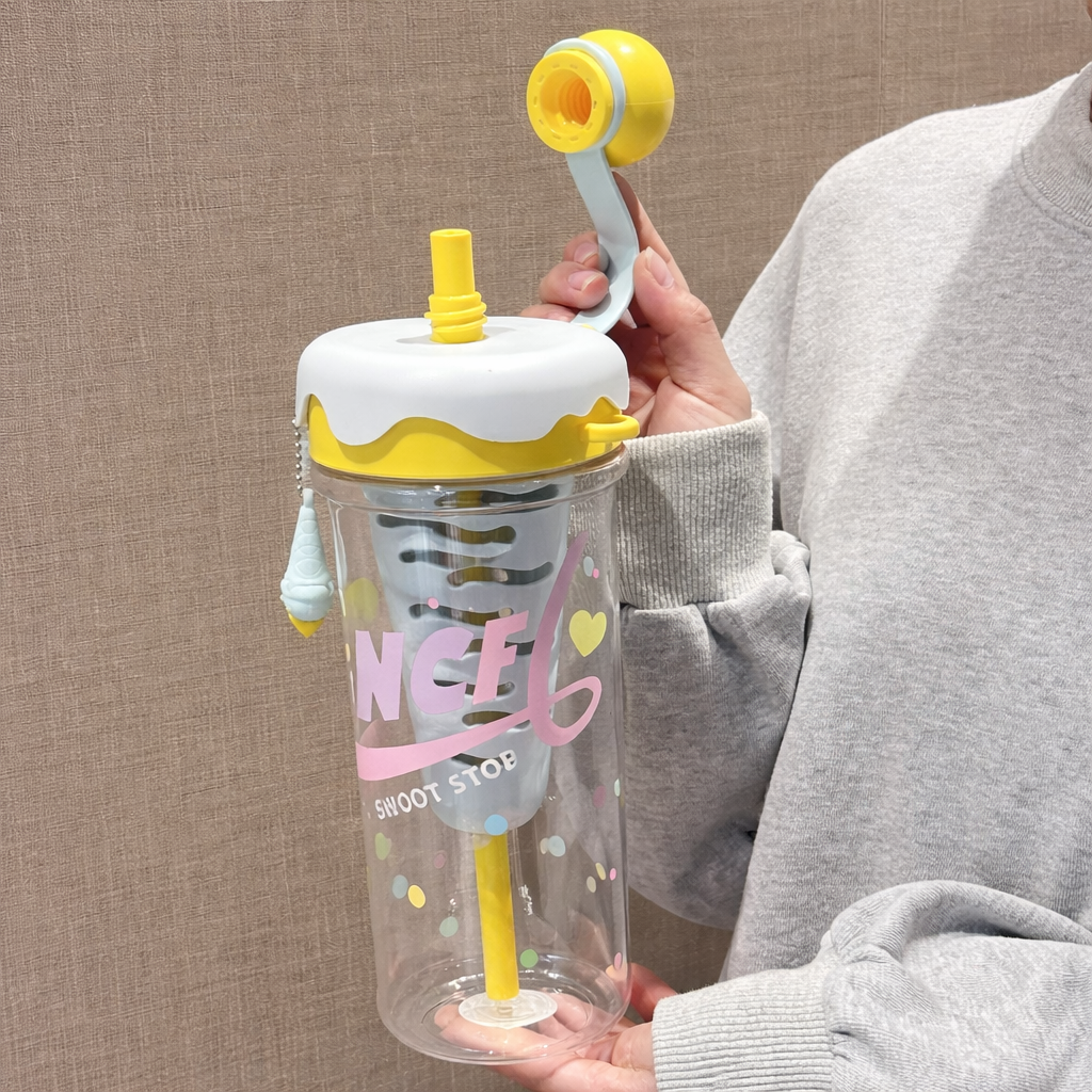 IcePop Summer Drink Bottle - Yellow Blue