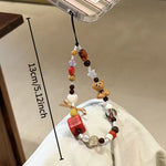 Sweet Teddy Beaded Phone charm