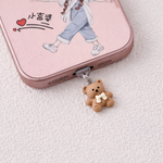 Mini Bear Dust Protector Plug - Brown