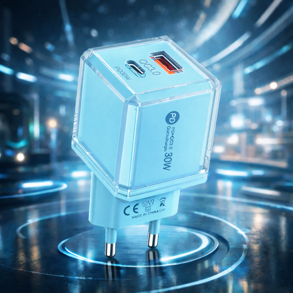 SnapVolt Mini 30W Charger Adapter - Blue