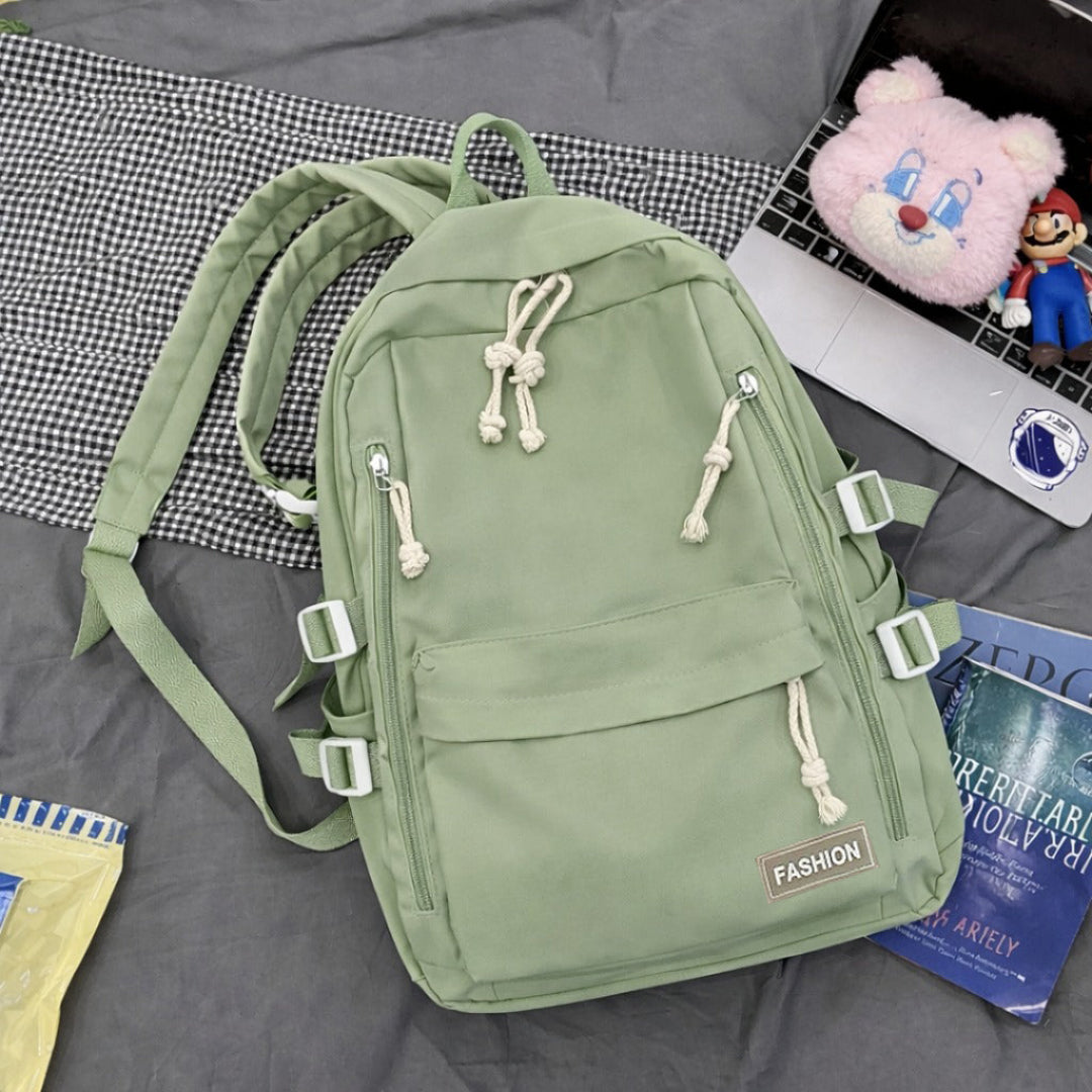 Daisy Day Korean Themed Backpack - Green