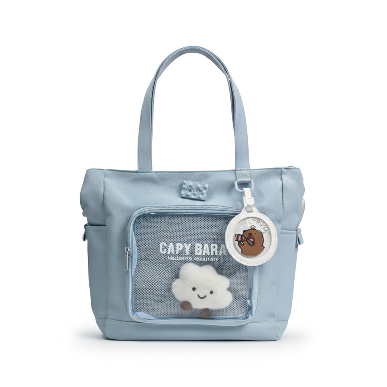 Misty Blue Kawaii Multipurpose Bag