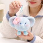 Blush Elephant keychain - Blue