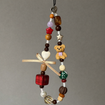 Sweet Teddy Beaded Phone charm