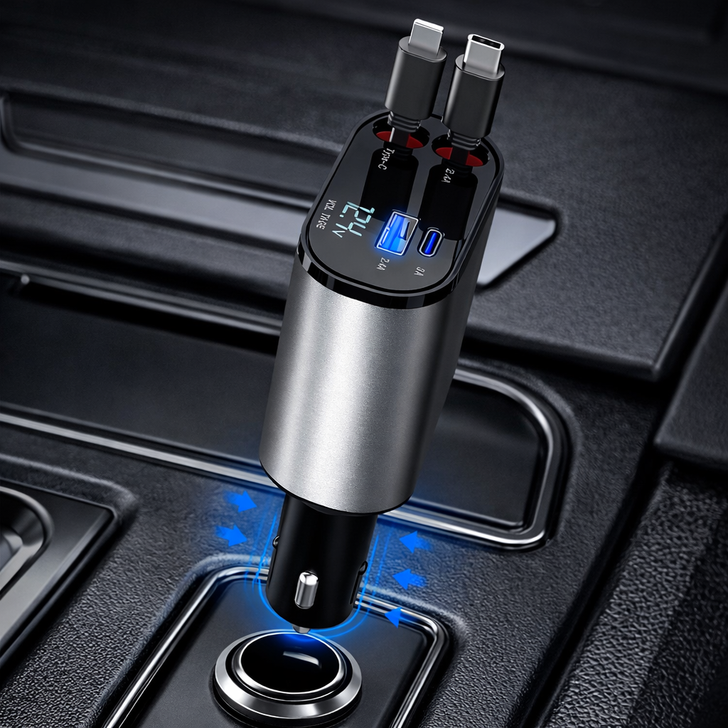 Dual Port Fast Car Charger Adapter