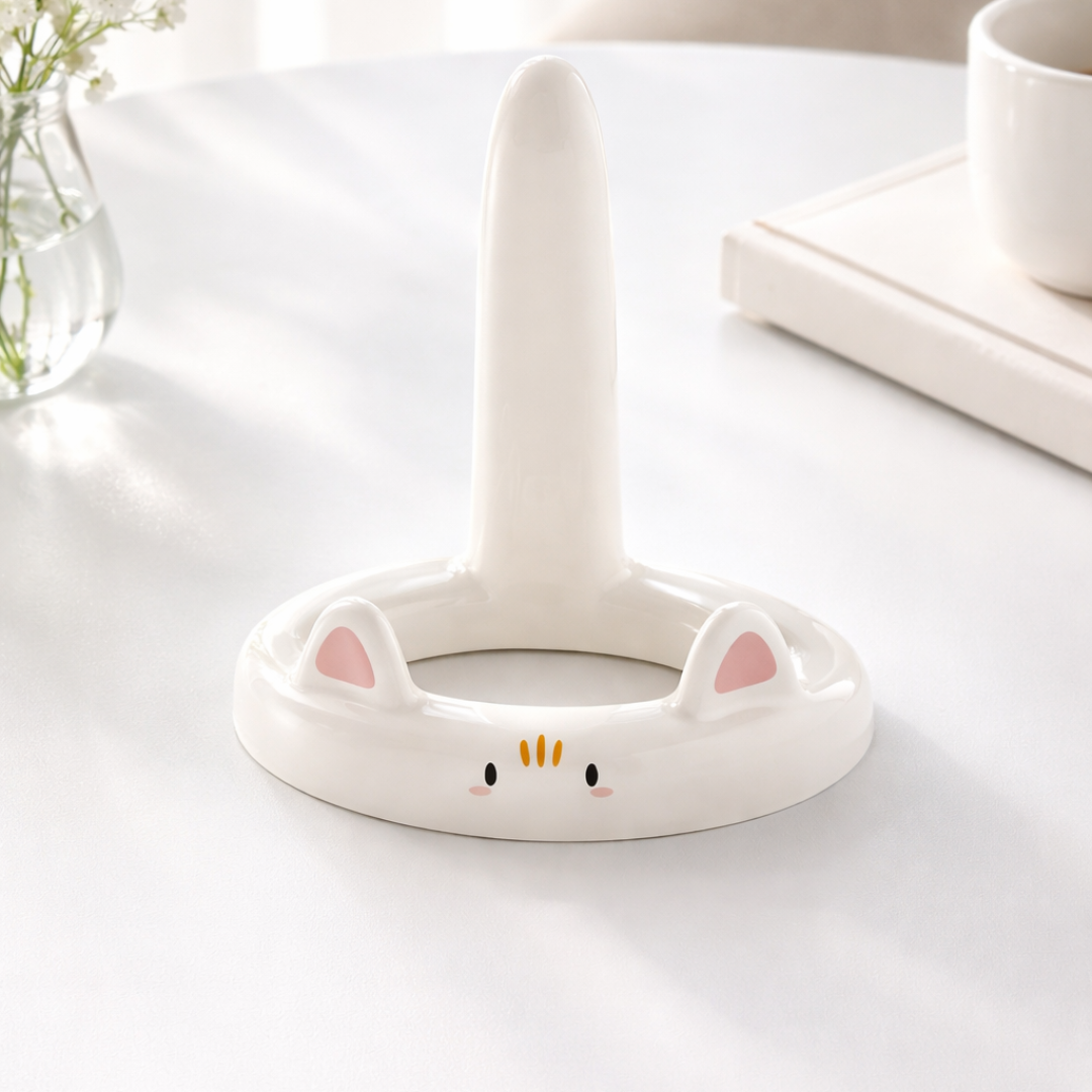 Kitty Nest Phone Stand - White