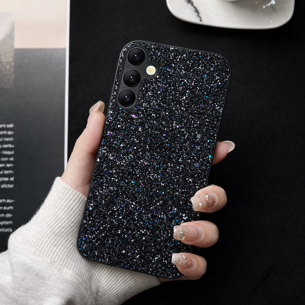 Midnight Glitter Bling Case - Galaxy