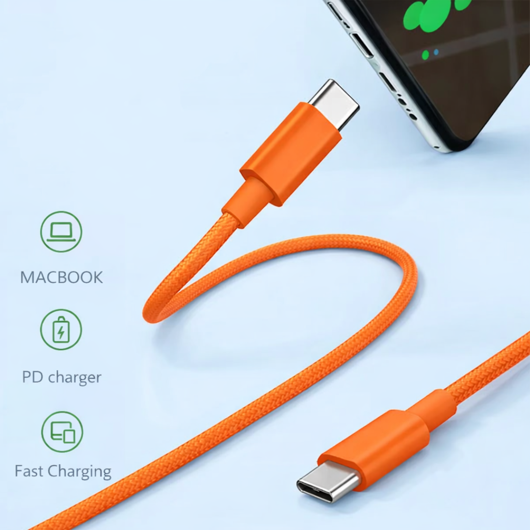 NeoStrand Type-C Charge Cable - Orange