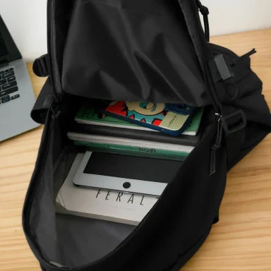 Daisy Day Korean Themed Backpack - Black