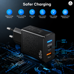 QuickVolt 65W GaN Charger Adapter