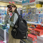 Daisy Day Korean Themed Backpack - Black