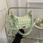 Soft Petal Elegance Bag - Green
