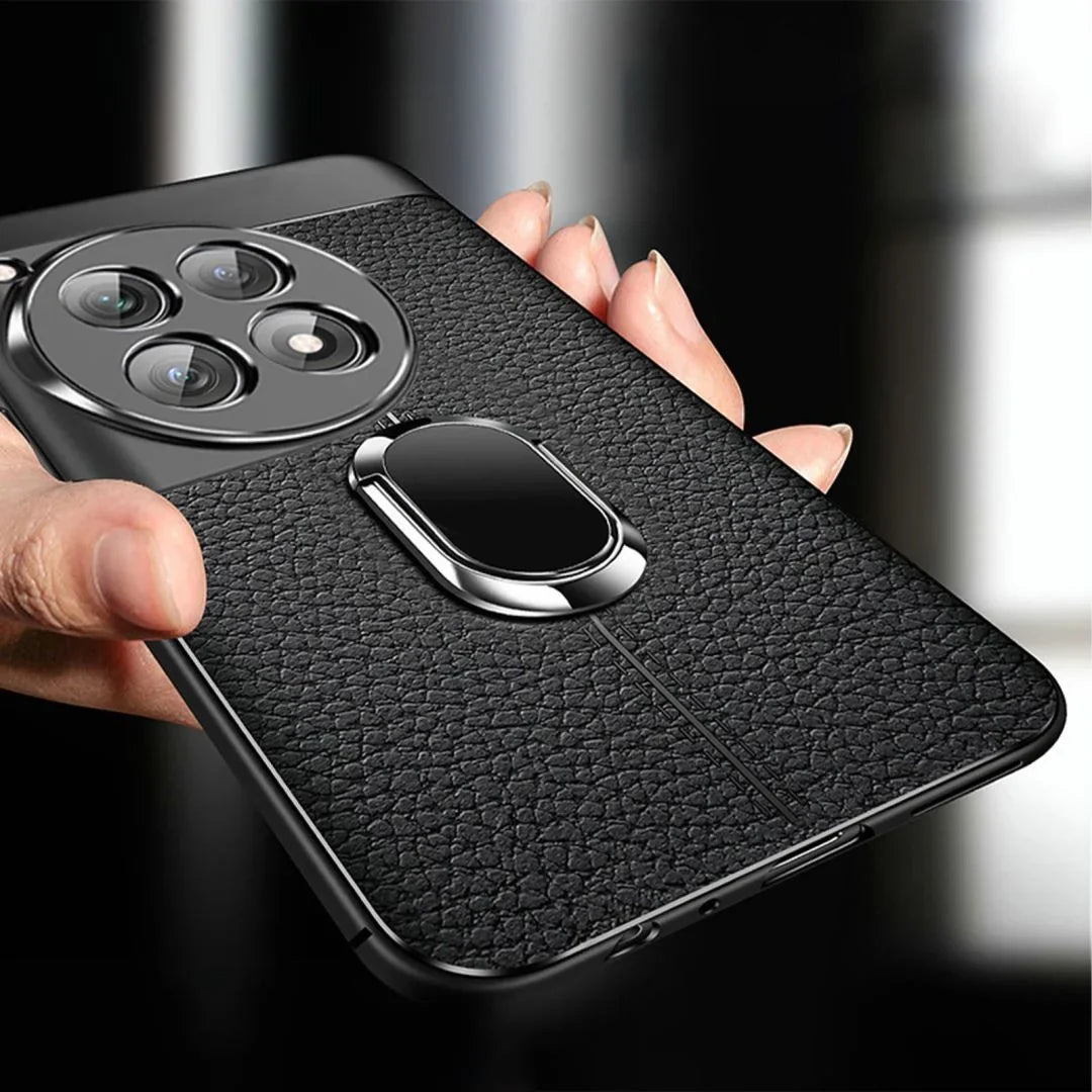 OnePlus - Elegance Leather Ring Stand Case