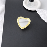 Mirror Heart Phone Grip Holder - Yellow